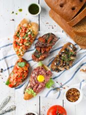 Bruschetta with Beef Tartare