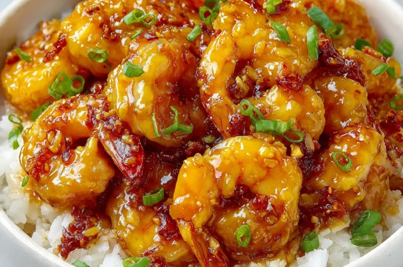 honey garlic shrimp pinterest pin