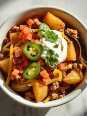 Loaded Potato Taco Bowl