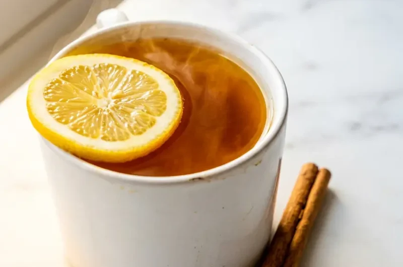 Pinterest pin image for metabolism boosting tea recipe