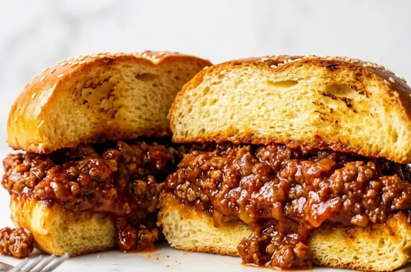 Pinterest pin image for the best homemade sloppy joes recipe