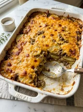 5-Ingredient Hamburger and Potato Casserole