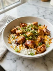 High Protein BBQ Chicken Ranch Bowl