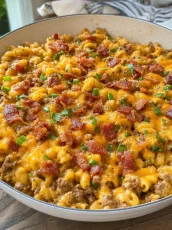 Loaded Bacon Cheeseburger Pasta