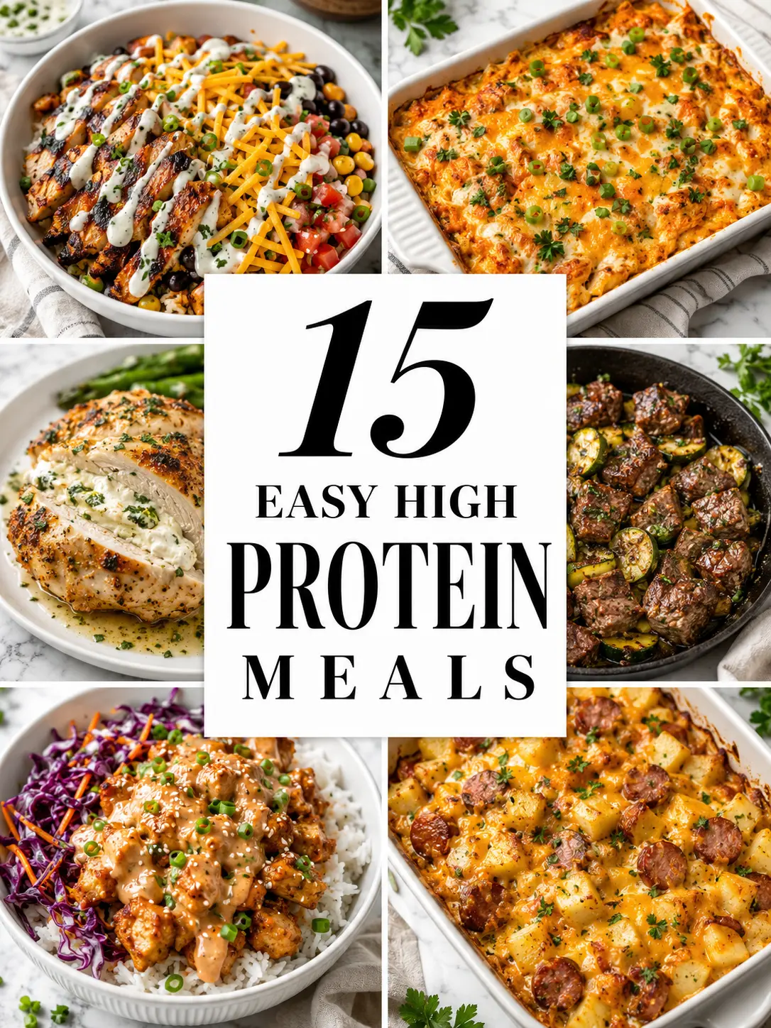 Image of 15 Easy High Protein Meals