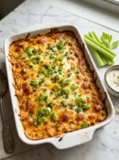 Buffalo Chicken Cheese Bake