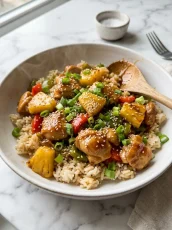 Irresistible Pineapple Chicken and Rice: Easy One-Pan Delight