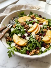 Apple Arugula Salad with Maple Mustard Vinaigrette