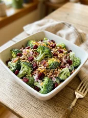 Best Broccoli Salad (No Mayo) with Creamy Lemon Dressing