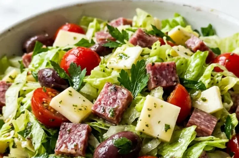 La Scala Chopped Salad (The Famous Beverly Hills Salad) 3 Pinterest pin image for La Scala Chopped Salad