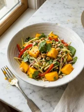 Mango Salad with Zesty Lime Dressing