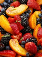 Peach Berry Fruit Salad