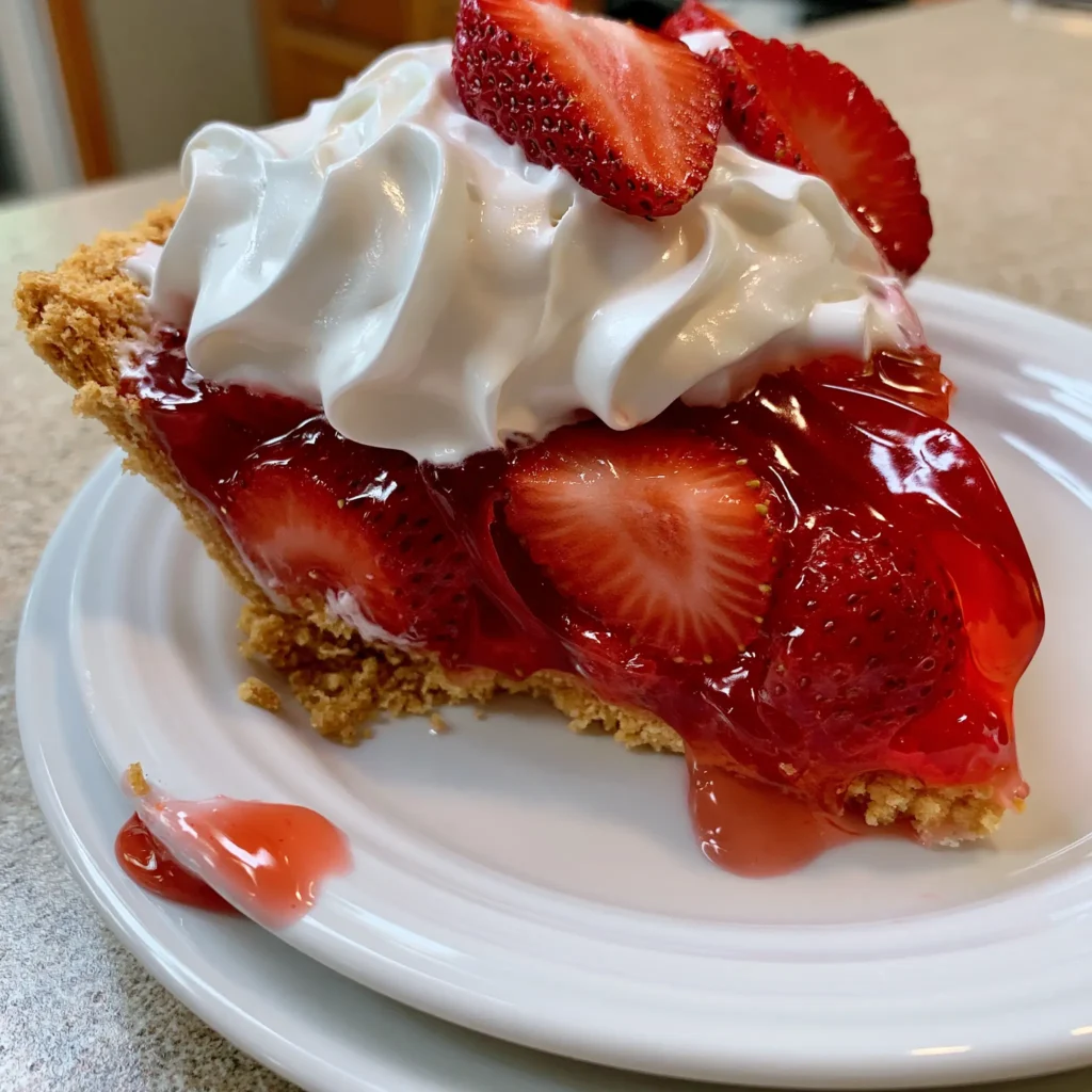 Summer No-Bake Cool Whip Pies (4 Easy Flavors) 2 No-bake strawberry Cool Whip pie slice topped with fresh strawberries