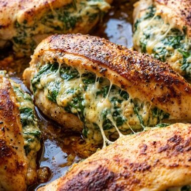 Spinach Stuffed Chicken Breasts