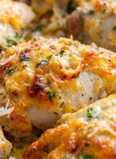 Cheddar Ranch Baked Chicken Thighs