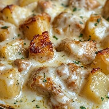 Garlic Parmesan Crockpot Chicken and Potatoes