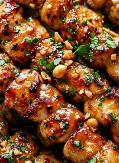 Honey Garlic Chicken Skewers
