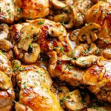 Garlic Mushroom Chicken Thighs in 30 Minutes: The Best Creamy One-Pan Dinner