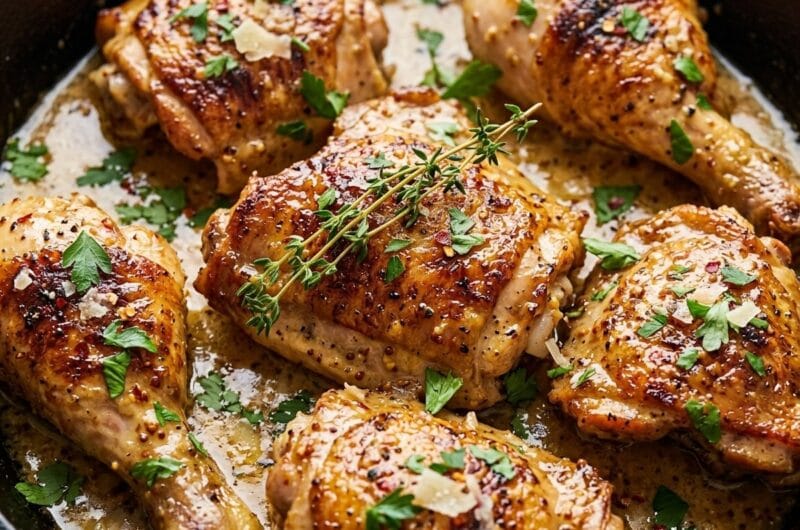 French Mustard Chicken (Poulet a la Moutarde)