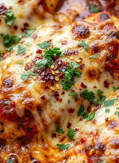 Cheesy Marinara Chicken Bake