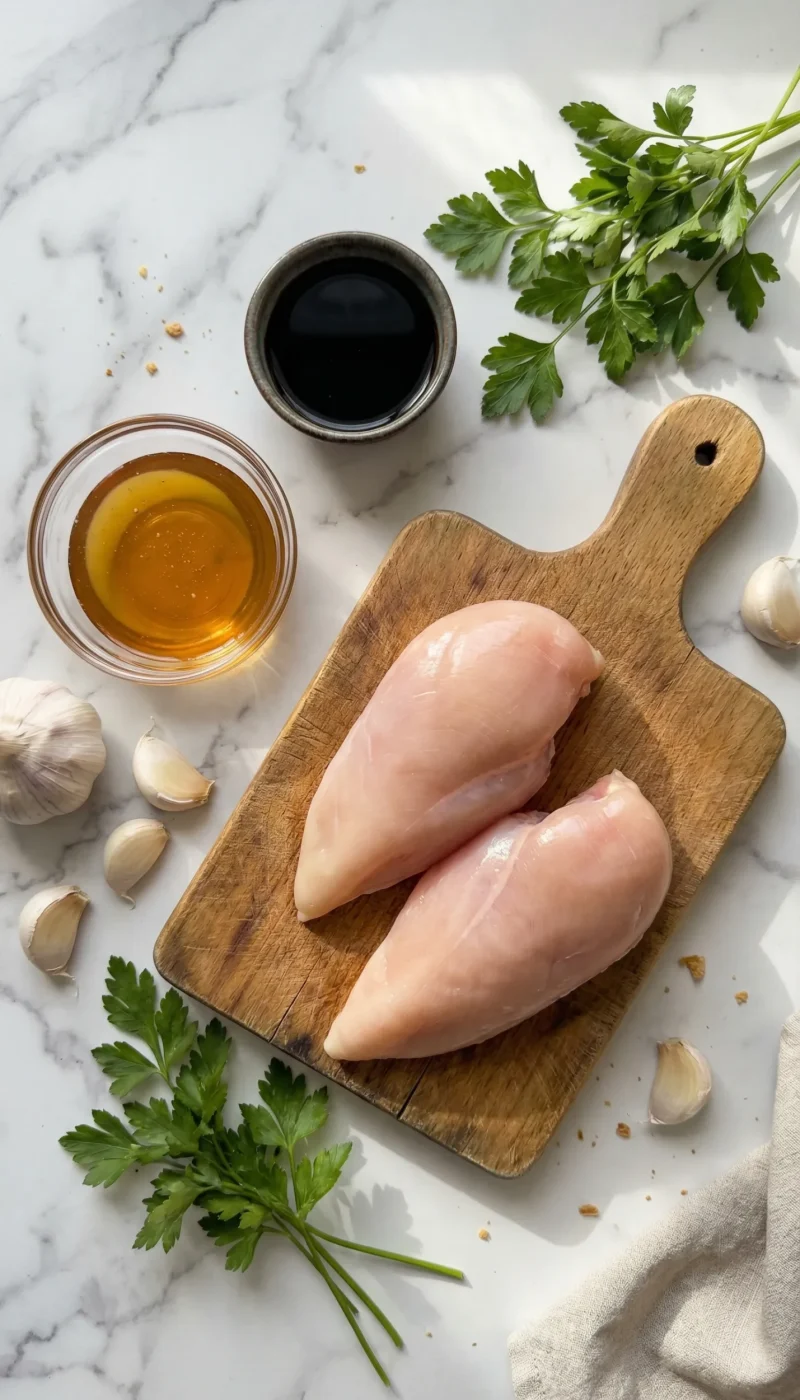 honey-garlic-chicken-ingredients-flatlay
